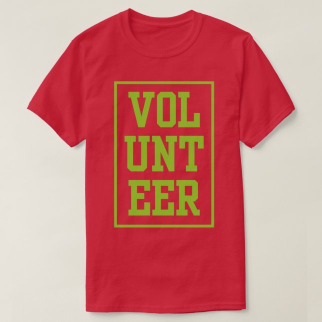 Camiseta Voluntarios voluntarios trabajo no remunerado 1 (Diseño del anverso)