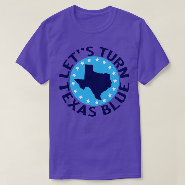 Camiseta Volvamos a Texas Blue (Diseño del anverso)