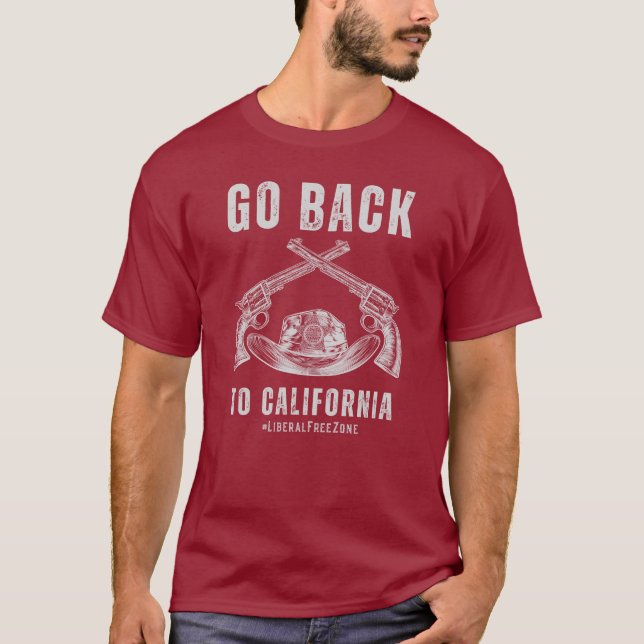 Camiseta Volver a California Conservador Republicano (Anverso)