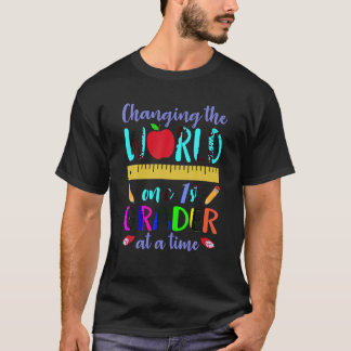 Camiseta Volver a cambiar el mundo de un primer graduado a 