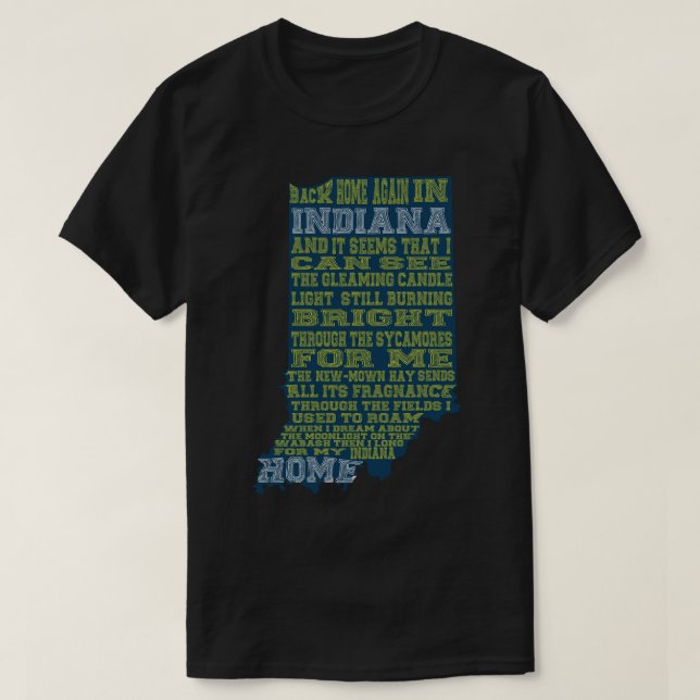 Camiseta Volver a casa en Indiana (Diseño del anverso)