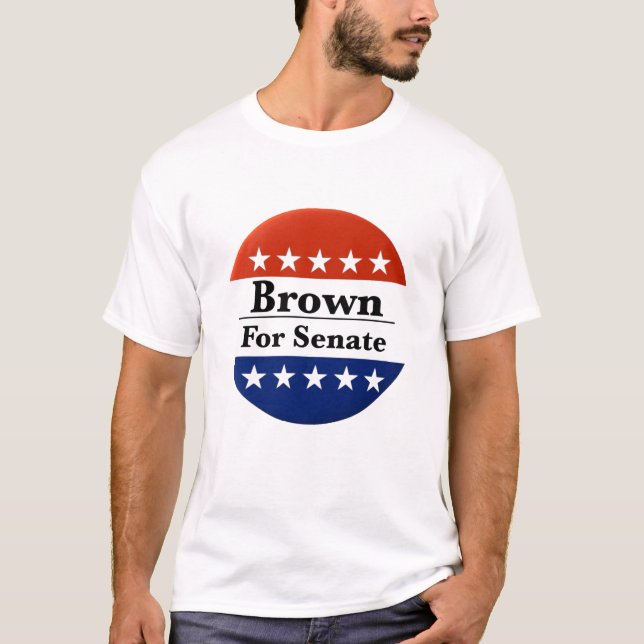 Camiseta Volver a elegir a Sherrod Brown al Senado de los E (Anverso)