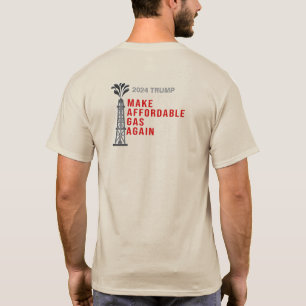 Camiseta Volver a hacer gas asequible Trump 2024