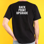 Camiseta Volver a imprimir Actualizar al revés Imprimir tex<br><div class="desc">Volver a imprimir Actualización al revés Imprimir camiseta de texto personalizada</div>