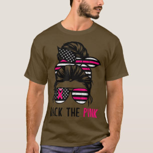Camiseta Volver a la cinta rosada desordenada zona de bande