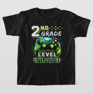 Camiseta Volver a la escuela 2º grado Niveles de jugador de