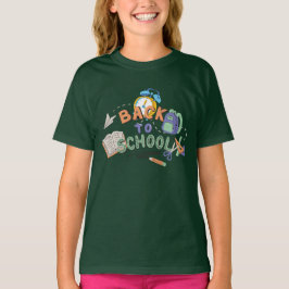 Camiseta Volver a la escuela Chica diseño seguro