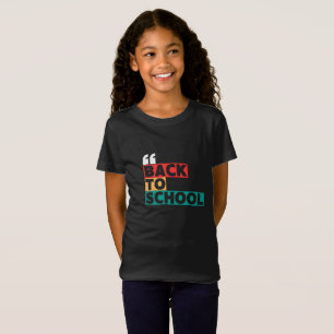 Camiseta Volver a la escuela con un toque clásico y elegant