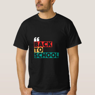 Camiseta Volver a la escuela con un toque clásico y elegant