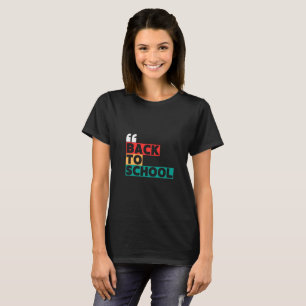 Camiseta Volver a la escuela con un toque clásico y elegant