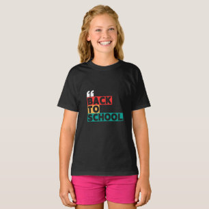 Camiseta Volver a la escuela con un toque clásico y elegant