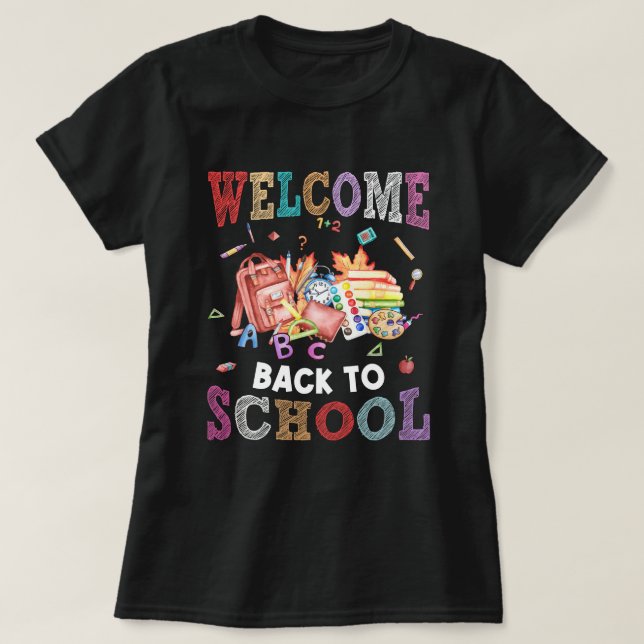 Camiseta volver a la escuela de profesores (Diseño del anverso)
