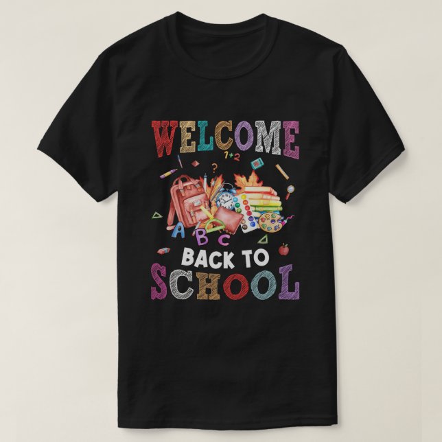 Camiseta volver a la escuela de profesores (Diseño del anverso)