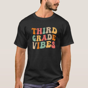 Camiseta Volver A La Escuela De Tercer Grado Vibes Retro Gr