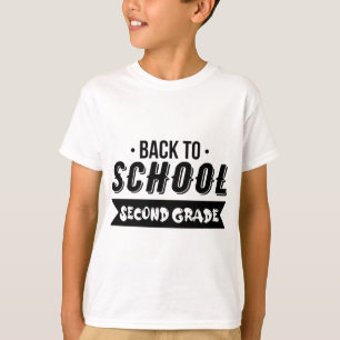 Camiseta volver a la escuela en segundo grado
