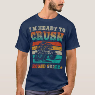 Camiseta Volver A La Escuela Listo Para Aplastar A Monstruo