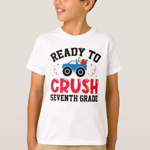 Camiseta Volver A La Escuela Listo Para Aplastar El Séptimo