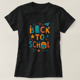 Camiseta Volver a la escuela - Material escolar Diseño de t