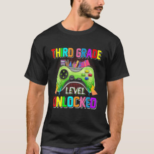 Camiseta Volver A La Escuela Niños Nivel Vid De Tercer Grad