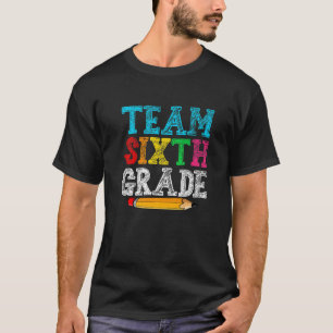 Camiseta Volver A La Escuela Sexto Grado Primer Día De