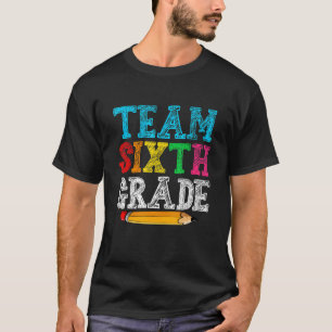 Camiseta Volver A La Escuela Sexto Grado Primer Día De