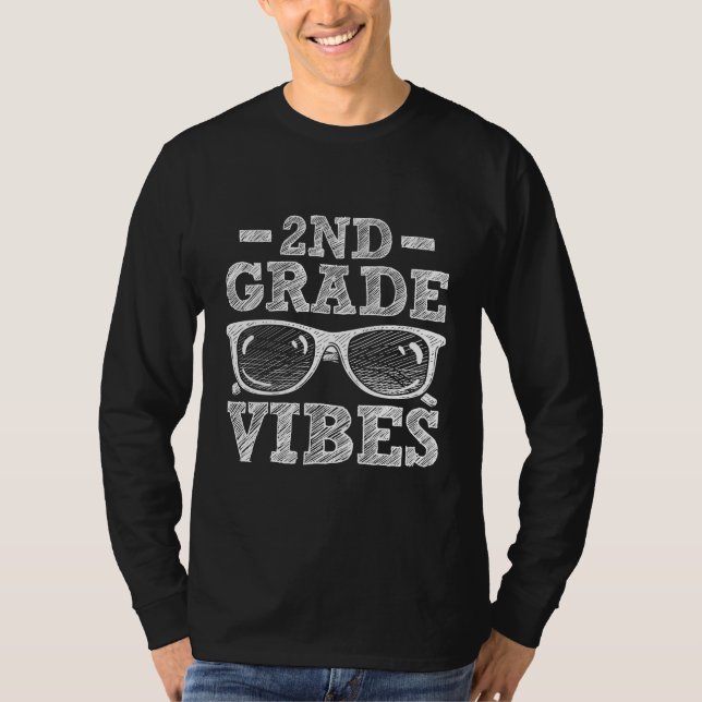 Camiseta Volver a la escuela Vibes de segundo grado (Anverso)
