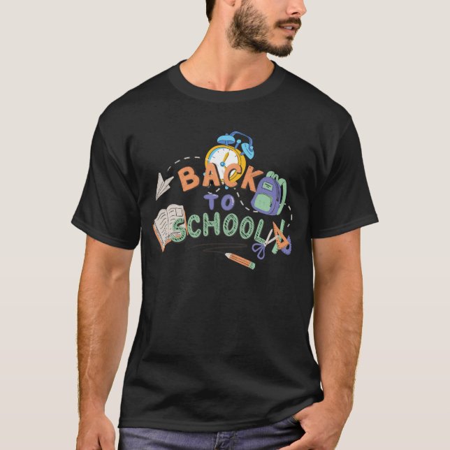 Camiseta Volver a la escuela Vibes-Guay Diseño estético est (Anverso)