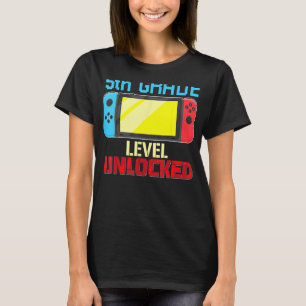 Camiseta Volver a la escuela Video Gamer 5º grado Desbloque