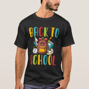 Camiseta Volver A La Mochila Escolar Es Gracioso Volver A L