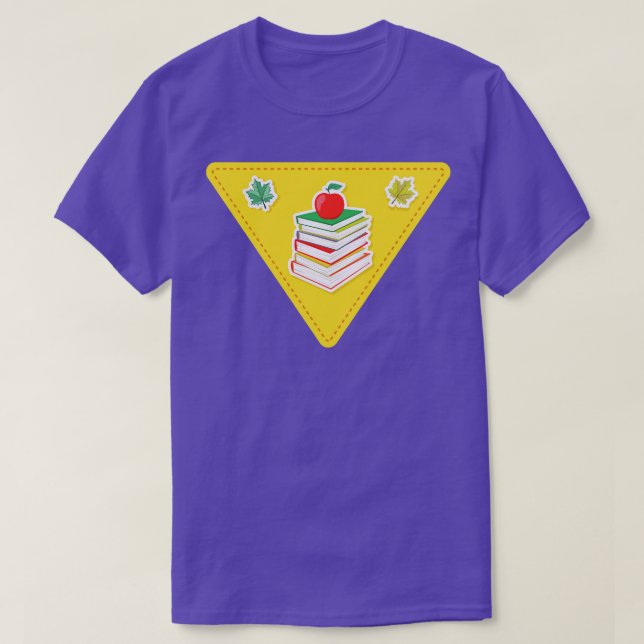 Camiseta Volver a la página del libro escolar (Diseño del anverso)