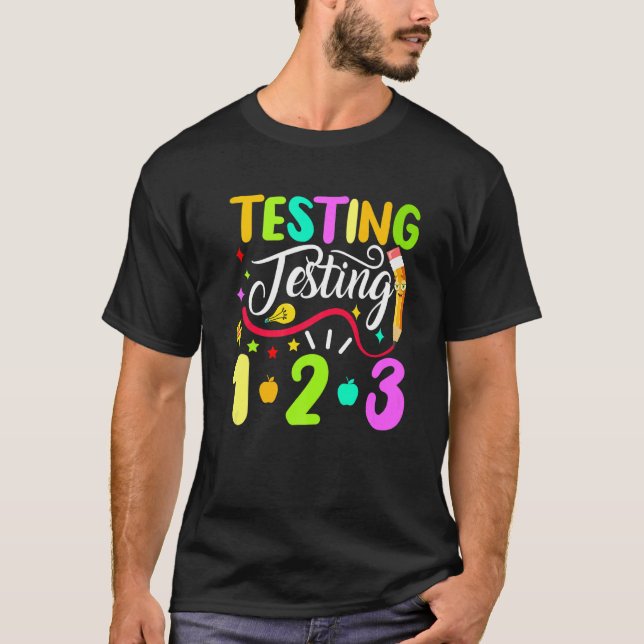 Camiseta Volver A Las Pruebas Escolares 1 2 3 (Anverso)