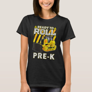 Camiseta Volver Al Bulldozer Escolar Listo Para Poner A Pre