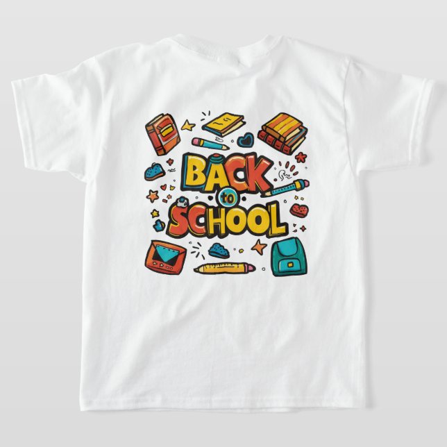 Camiseta Volver al diseño de diversión escolar (Distribución Reverso )