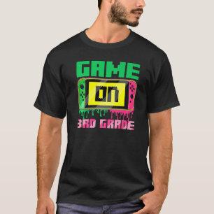 Camiseta Volver Al Juego Escolar En Tercer Grado De Video G