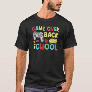Camiseta Volver Al Juego Escolar Sobre El Control Estudiant