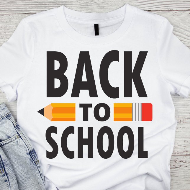 Camiseta Volver al lápiz escolar (Subido por el creador)