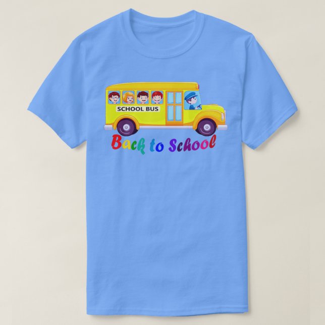 Camiseta volver al pegatina escolar (Diseño del anverso)