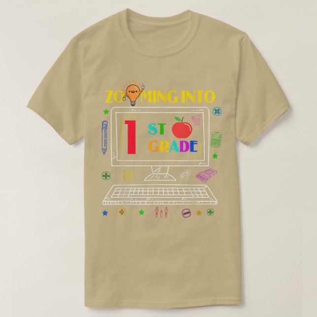 Camiseta Volver al primer grado a la escuela virtual Onli (Diseño del anverso)