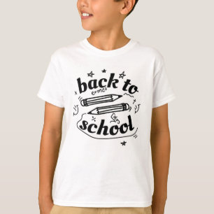 Camiseta volver al tee de matemáticas escolar