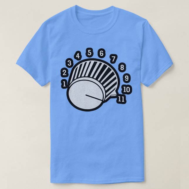 CAMISETA VOLVER EL CONOCIMIENTO DE VOLUMEN HASTA 11 VINTAJA (Diseño del anverso)