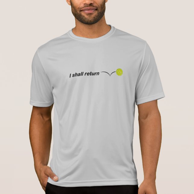 Camiseta Volveré El Dedo De Pickleball Seco (Anverso)