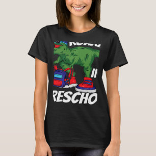 Camiseta Volviendo a la escuela de dinosaurios preescolares