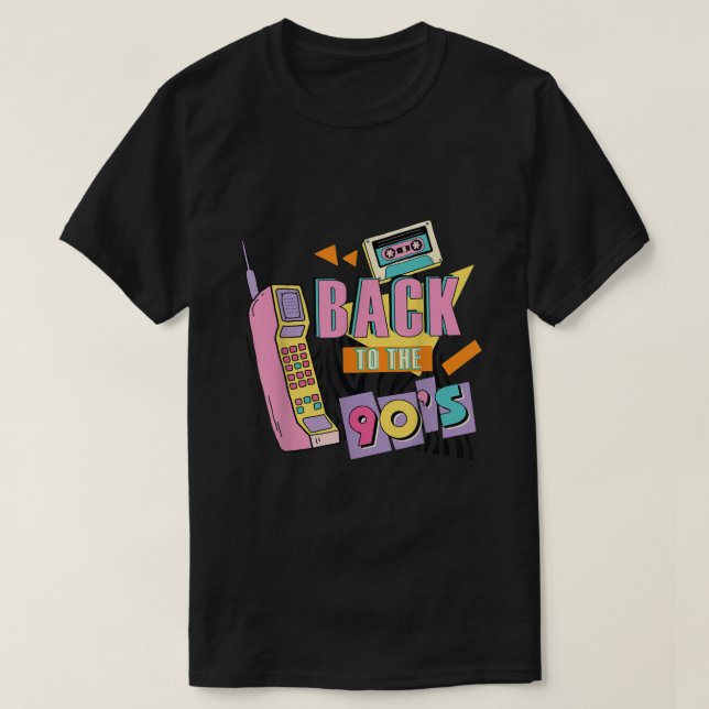 Camiseta Volviendo a los trajes de los años 90 para mujeres (Diseño del anverso)