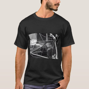 Camiseta Volviendo a salir barca de pesca Burtonport negra