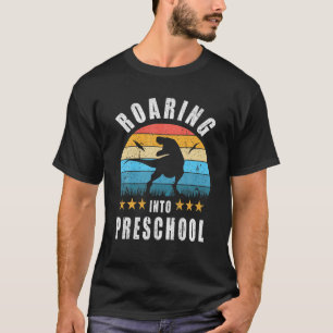 Camiseta Volviendo al técnico de dinosaurios preescolares