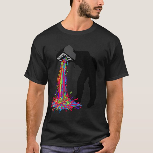Camiseta Vómito de píxeles (Anverso)