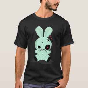 Camiseta Voodoo Bunny Hoodie Para Chicas Pastel Gótico Emo 