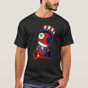 Camiseta Voodoo Doll 4 De Julio Gorra De Bandera Estadounid