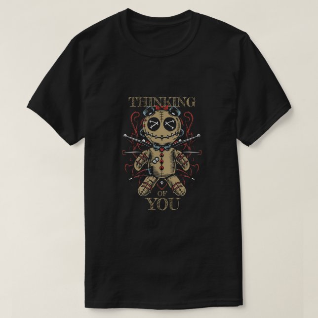 Camiseta Voodoo Doll - Pensando en ti (Diseño del anverso)