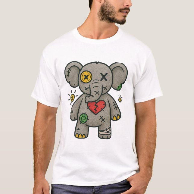Camiseta Voodoo Elephant Tee — Soft But Strong (Anverso)